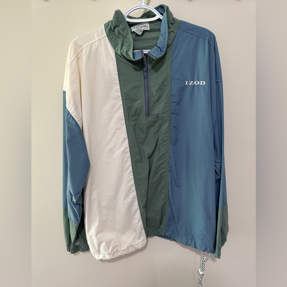 IZOD tri-color Windbreaker